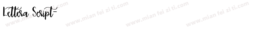 Lettera Script字体转换